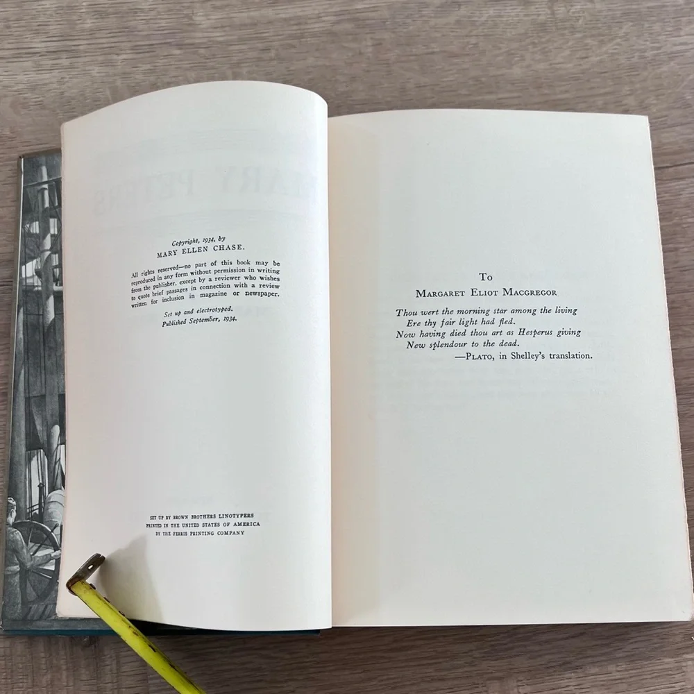 Vintage Book 1934 “Mary Peters” By Mary‎ Ellen Chase